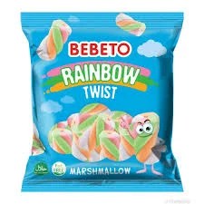 Bebeto Rainbow Twist Marshmallow Soft Kandy 60g