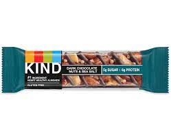 Be Kind Dark Chocolate Nuts & Sea Salt Bar 30g