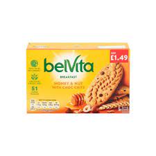 Belvita Breakfast Honey & Nut With Choc Chips 20 Biscuits 225g