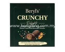 Beryls Crunchy Delights Almond Coated With Bittersweet Chocolate 60g
