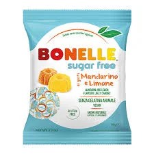 Bonelle Sugar Free Mandarin & Lemon Flavoured Jelly Candies 90g