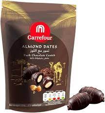 Carrefour Dark Chocolate Coated Almond Dates 100g