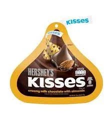 Hersheys Kisses Creamy Milk Chocolate With Almonds 82g