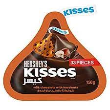 Hersheys Kisses Milk Chocolate with Hazelnuts (33 Pieces)