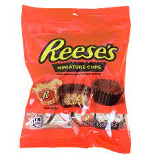 Reeses Miniature Cups Milk Chocolate & Peanut Butter 131g