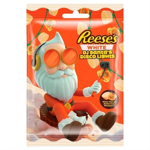 Reeses White Dj Santas Disco Lights (White Peanut Butter Cup Miniatures) 70g