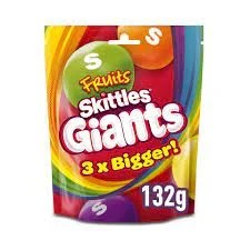 Skittles Fruits Giants 3x Bigger 132g UK