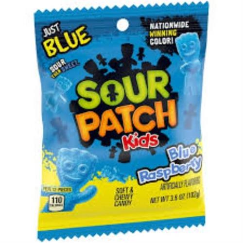 Sour Patch Kids Blue Raspberry Flavour Soft & Chewy Candy 102g