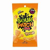 Sour Patch Kids Peach Artificially Flavoured Soft & Chewy Candy 228 g