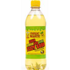 Toxic Waste Sugar Free Sour Lemon & Lime Fizzy Soda 500ml