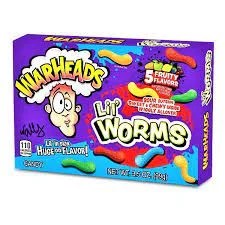 Warheads Lil Worms 5 Fruity Flavors Candy 99g