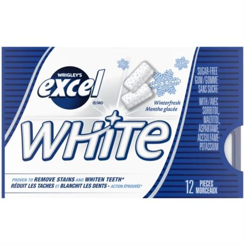 Wrigleyss Excel White Sugarfree Gum 18 Pieces