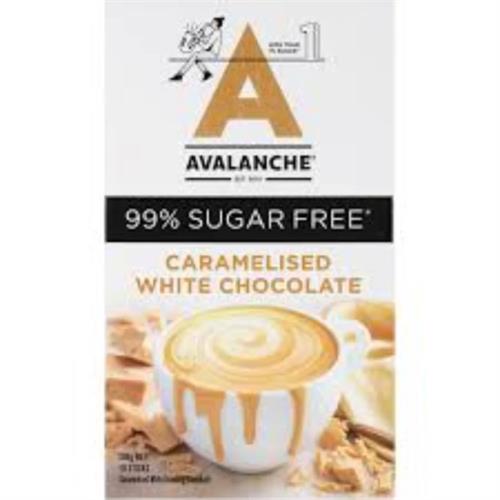 Avalanche 99% Sugar Free Caramelised White Chocolate 10x Sticks 200g