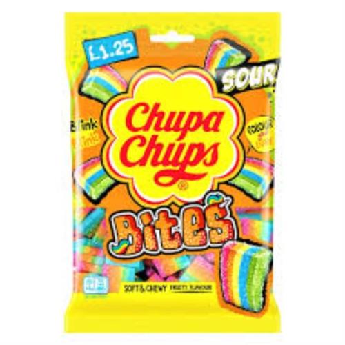 Chupa Chups Bites Soft & Chewy Fruity Flavour UK 120g