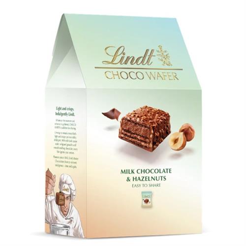 Lindt Choco Wafer Milk Chocolate & Hazelnut 135g