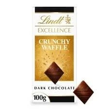 Lindt Excellence Crunchy Waffle Dark Chocolate 100g