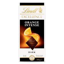 Lindt Excellence Orange Intense Dark With Almonds 100g