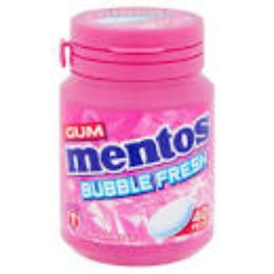 Mentos Bubble Fresh SugarFree Gum 40 Pieces 56g