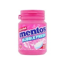 Mentos Bubble Gum Sugar Free Chewing Gum 18 Pieces