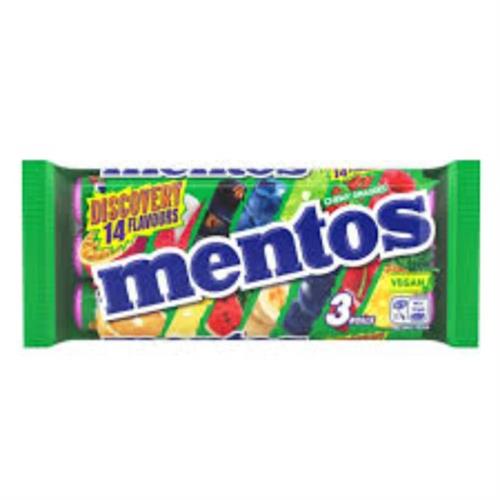 Mentos Chewy Dragees Discovery 14 Flavours Vegan 3 Rolls (337.5g)