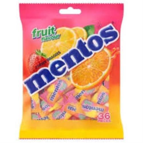 Mentos Chewy Dragees Fruit Flavour 36 Pcs 97g