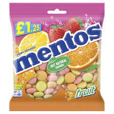 Mentos Fruit Chewy Dragees 135g