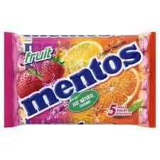 Mentos Fruit Chewy Dragees 5 Pack