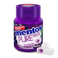 Mentos Pure Fresh Grape Chewing Gum 54g
