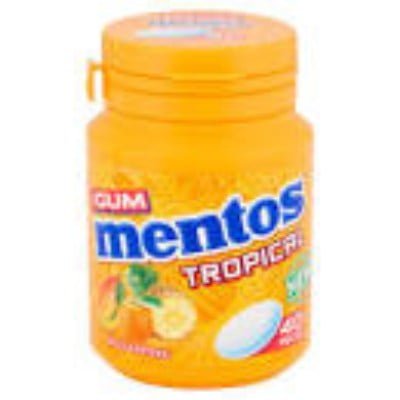 Mentos Tropical SugarFree Gum 40 Pieces 56g