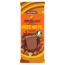 Mr Beast Bar Deez Nutz Milk Chocolate With Peanut Butter 60g