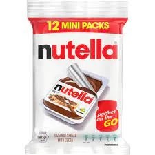 Nutella Hazelnut Spread With Cocoa 12 Mini Packs