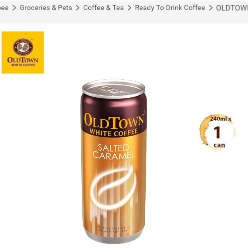 Old Town White Coffee Salted Caramel 240ml