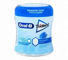 Oral-B Trident Peppermint Dental Care Chewing Gum 68g