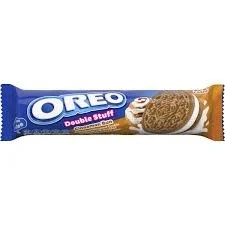 Oreo Double Stuff Cinnamon Bun Flavored Cookie Sandwich With Doubled Cinnamon Flavored Creme 131g