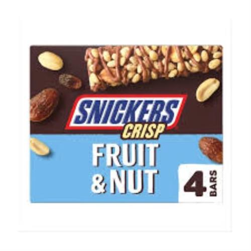 Snickers Crisp Fruit & Nut 4 Bars 128g