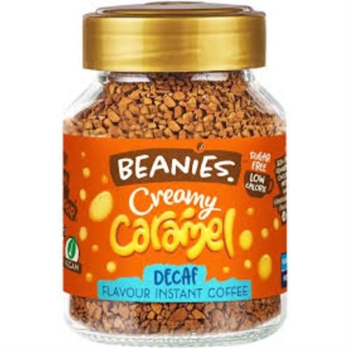 Beanies Creamy Caramel Decaf Flavour Instant Coffee 50g