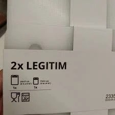 2x LEGITIM (24x17cm + 17x12cm)