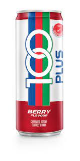 100 Plus Berry Flavour Carbonated Isotonic Electrolyte Drink 325ml