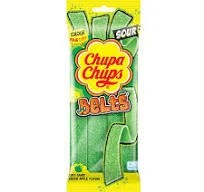 Chupa Chups Belts Soft Candy Green Apple Flavour 90g