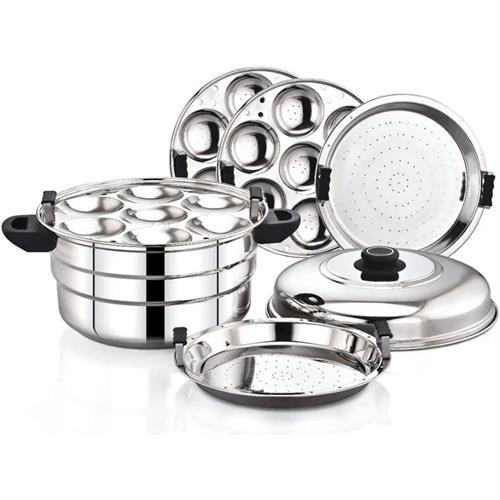 Diamond Nexa 21 scoops idly pot with mini idly plate