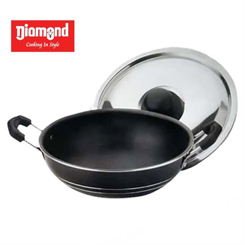 Nonstick Hopper Pan Diamond Stainless steel lid