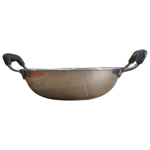 Stainless Steel Kadai Meera 26cm Induction Supported