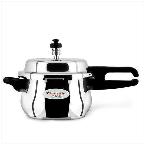 Stainless Steel Pressure Cooker 3L Butterfly Curve