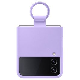 Samsung Galaxy Z Flip4 Silicone Cover with Ring - Bora Purple