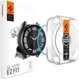 Spigen Samsung Galaxy Watch6 Classic 43mm Glas.tR Ez Fit Screen Protector - 2 Pack