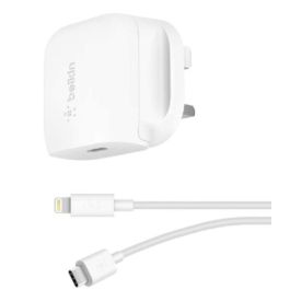 Belkin 20W USB-C PD Wall Charger + USB-C to Lightning Cable