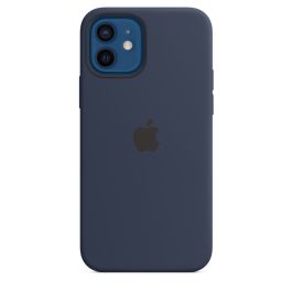 Apple Silicone Case With MagSafe (For iPhone 12   12 Pro) - Deep Navy