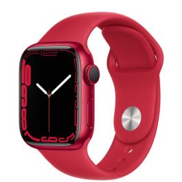 Apple Watch Series 7 Red Aluminum Case With Red Sport Band 41mm (GPS)