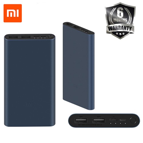 Original Xiaomi Mi Power Bank 3 Dual USB Fast Charging