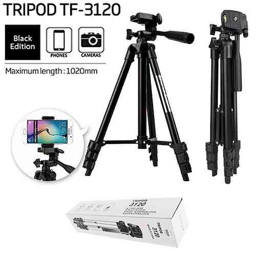 Portable Lightweight 4 Sections Tripod For Mobile and Camera TF-3120